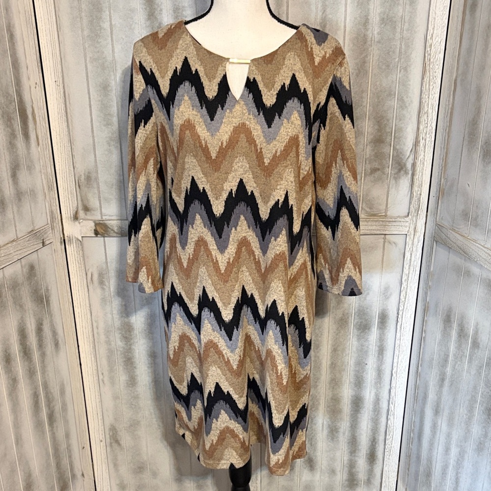 Chevron Patterned Dress